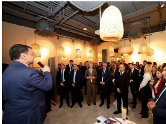 Cocktail de la CCIFA avec la délégation du MEDEF International